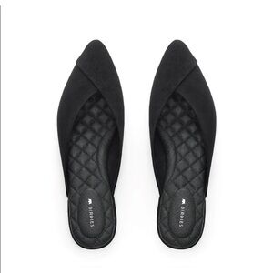 Birdies Lightweight Black Slip On Mule Women's Flats 10